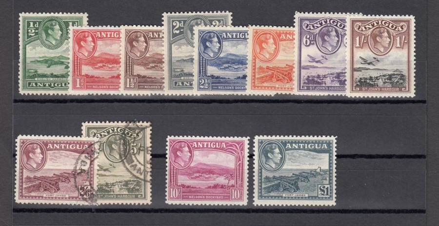 ANTIGUA-KGVI SET VFM/U   110 POUNDS