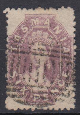 TASMANIA-1864 QV  SG89 VFU  133 POUNDS