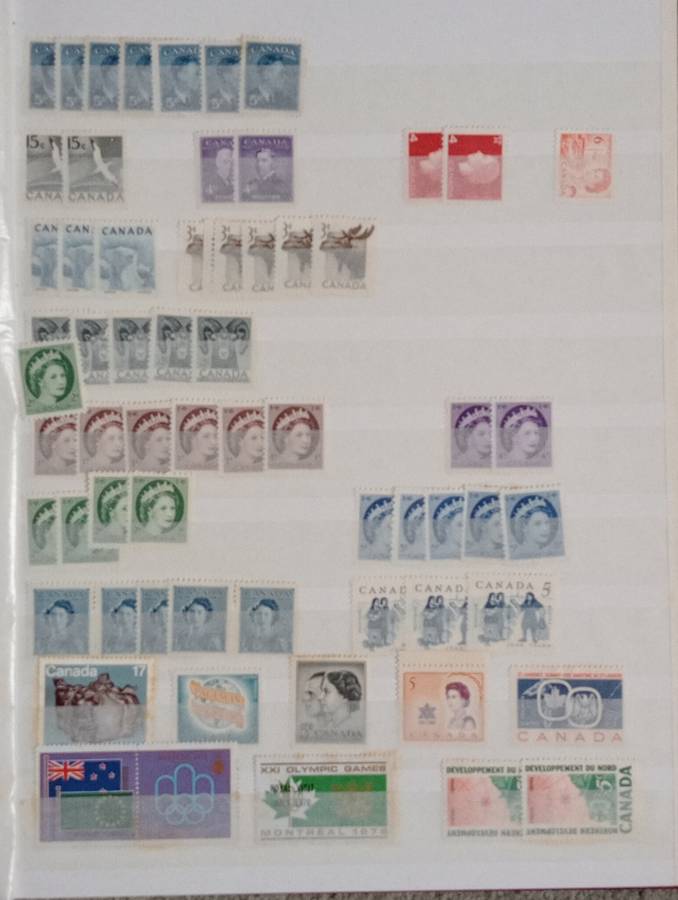 CANADA-LOVELY EARLY MINT !!! IN SUPERB CLEAN 16 PAGE STOCK BOOK-LOOK AT THIS LOT FOR GEMS !!!