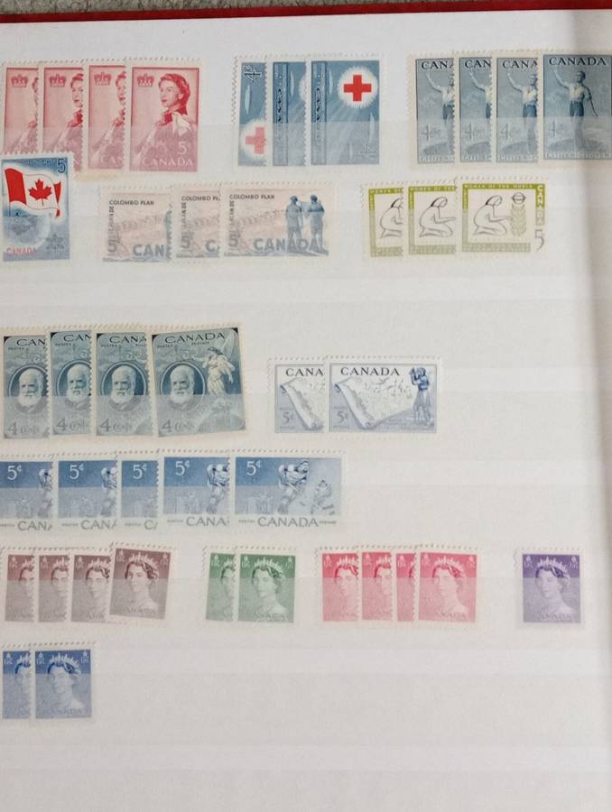 CANADA-LOVELY EARLY MINT !!! IN SUPERB CLEAN 16 PAGE STOCK BOOK-LOOK AT THIS LOT FOR GEMS !!!