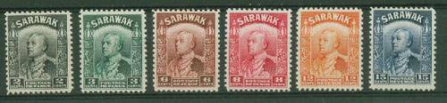 SARAWAK1941 KGVI 2c-15c VERY FINE MINT R560.00