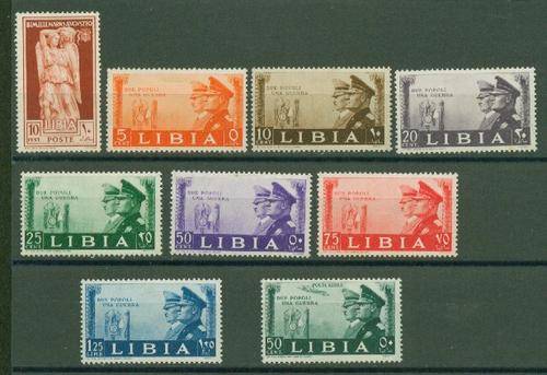 LIBYA-HITLER / MUSSOLINI SET VERY FINE MINT