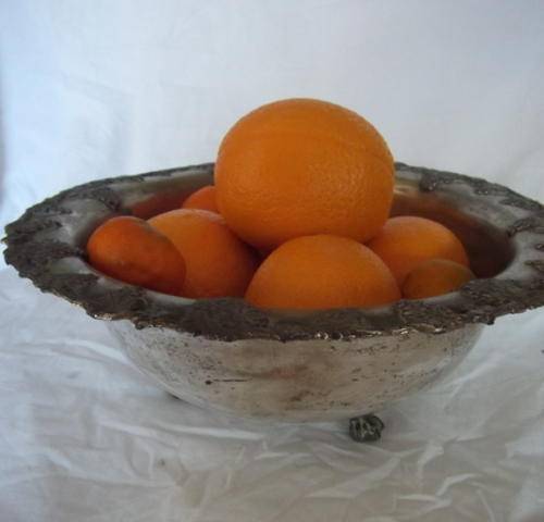 A GORGEOUS SILVER PLATED BOWL