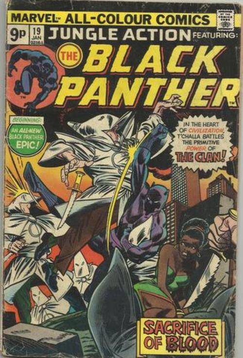 MARVEL ALL-COLOUR COMICS - JUNGLE ACTION FEATURING THE BLACK PANTHER -  NO 19 -  JAN 1976