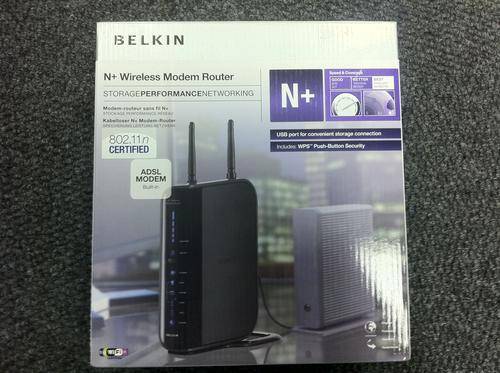 Belkin N+ Wireless Modem Router WITH USB PORT - attach a hard drive to network