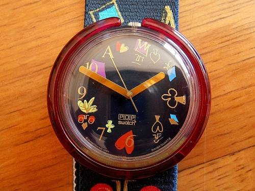 Vintage 1991 SWATCH POP Alice PWK165, unworn, boxed with instructions, see my collection !