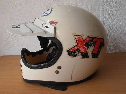 Vintage children's motorcycle helmet, XT, Fox, AGV, JT Racing, Fly Racing