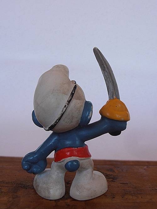 20104 Pirate Smurf, Vintage Smurfs figure, Shipping will only be charged once!
