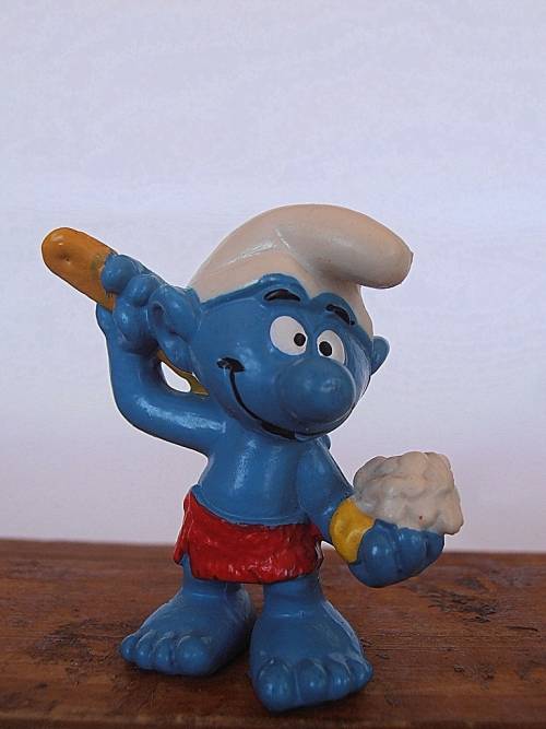 20108 Sauna Smurf, Vintage Smurfs figure, Shipping will only be charged once!
