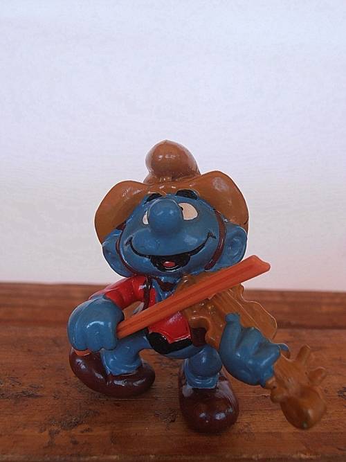 20159 Violin Smurf, Vintage Smurfs figure, Shipping will only be charged once!