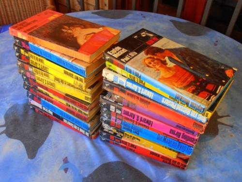 24 Klub 707 novels, hard cover, 1970's, Ian Fleming etc