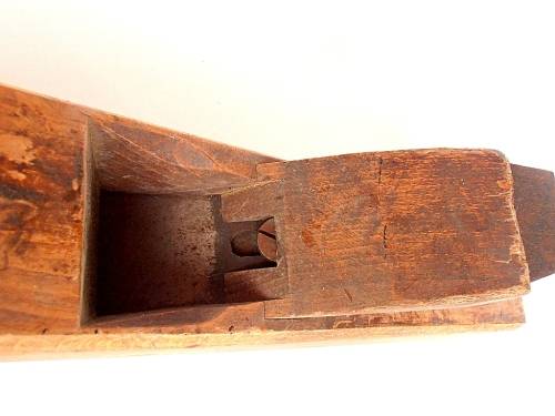 Large vintage wooden plane, John Bull cast steel, Sheffield