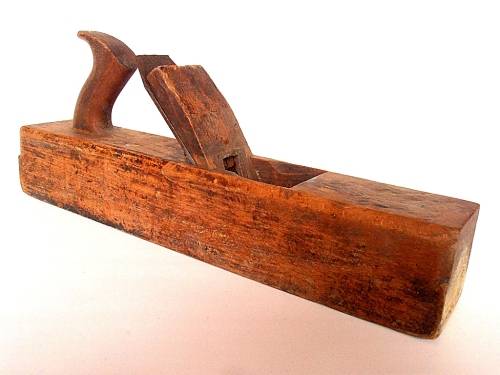 Large vintage wooden plane, John Bull cast steel, Sheffield