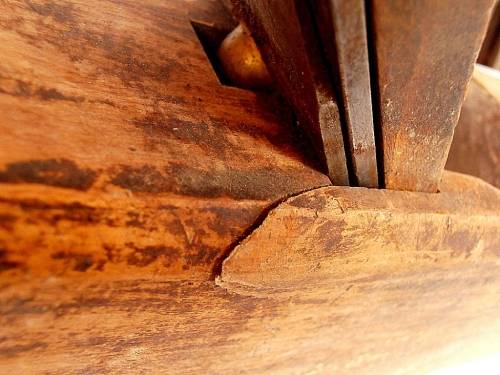 Large vintage wooden plane, John Bull cast steel, Sheffield