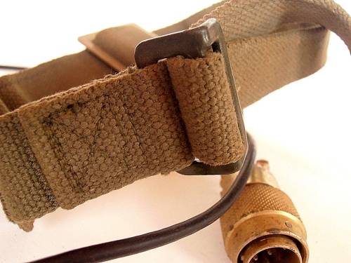 Vintage army military McMurdo morse key radio receiver transceiver with plug and webbing