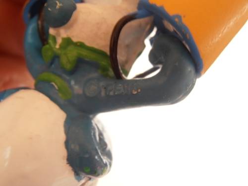 Vintage Smurfs figure carrying two buckets, Shipping will only be charged once!
