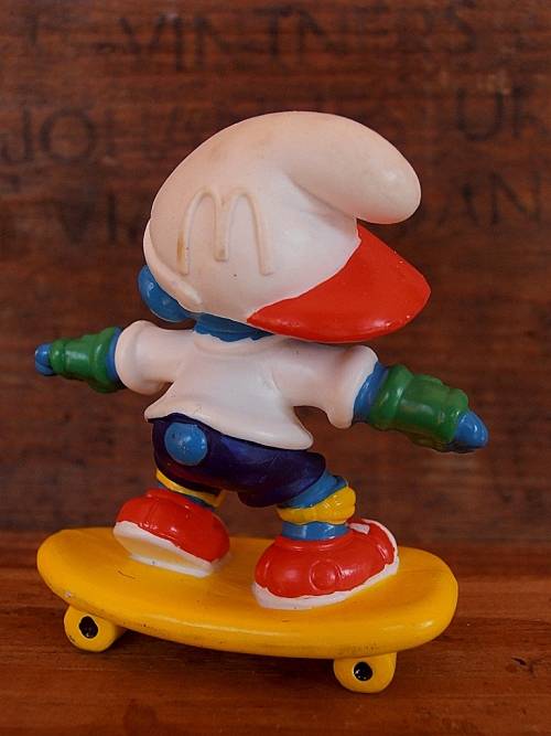 Mc Donald's Skateboarder Smurf , Vintage Smurfs figure, Shipping will only be charged once!