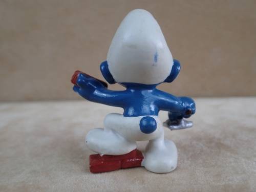 20148 Bricklayer Smurf, vintage Smurfs figure. Shipping will only be charged once!