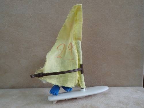 40215 Windsurfer Smurf, vintage Super Smurfs figure. Shipping will only be charged once!