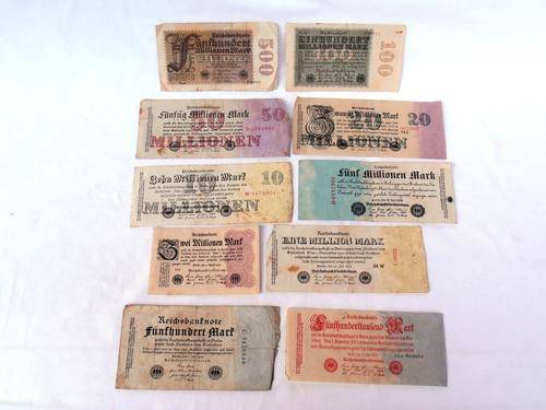 Weimar Republic/Germany Reichsbanknote, German Mark, inflation money, 1922/23, WENDYHOUSE-MANIA!