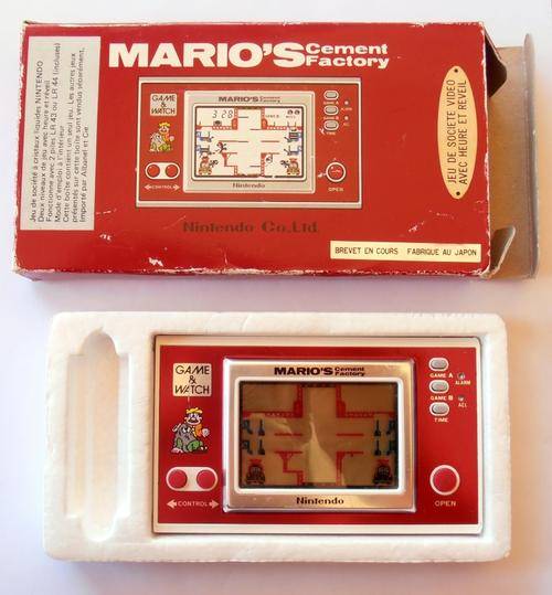 NINTENDO MARIO'S CEMENT FACTORY, original vintage 1983 Game & Watch, 80's-MANIA!
