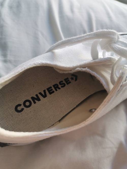 Ladies Converse Platform Canvas Sneaker Size 7