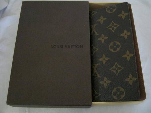 Louis Vuitton Ladies Brown Monogram Cheque Book Billfold Purse