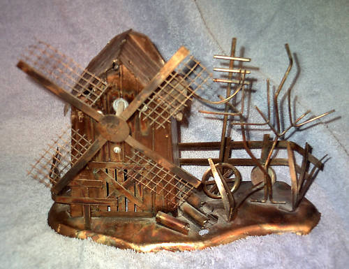 STUNNING !!!!!   Copper Musical Windmill