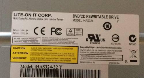 Liteon Sata DVD CD Writer Including Sata Cable