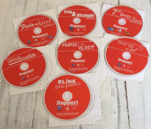 Versamelaars 7 Afrikaanse DVD Stel Flieks Uitstekende Kondisie
