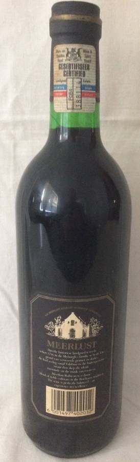 Meerlust Estate 1986 Vintage Rubicon Wine