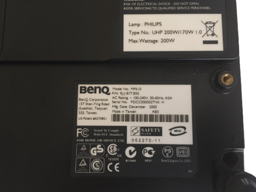 BenQ MP610 Projector SVGA Portable Projector (FREE SHIPPING!)