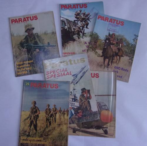 Paratus magazines, Vasbyt, Armed forces,SADF 75th anniversary, National service magazine