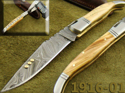 Hand Made Damascus Steel Folding Knife