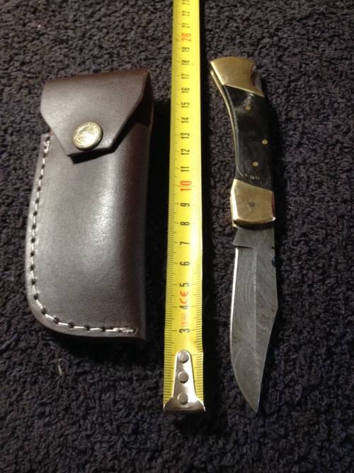 Hand Made Damascus Steel Folding Knife