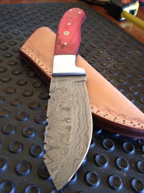 Handmade Damascus Steel Hunting Knife !!!