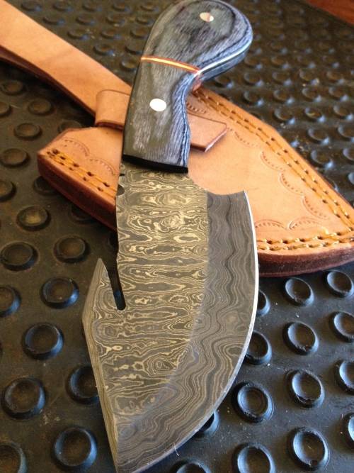 Handmade Damascus Steel Hunting Knife !!!