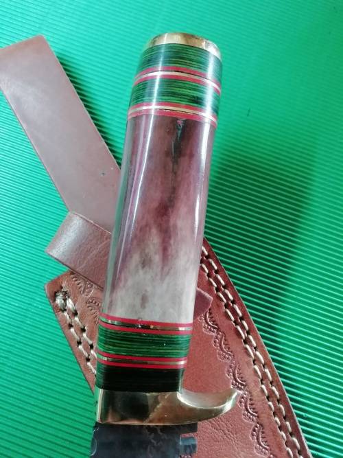 HANDMADE DAMASCUS STEEL HUNTING KNIFE !!!