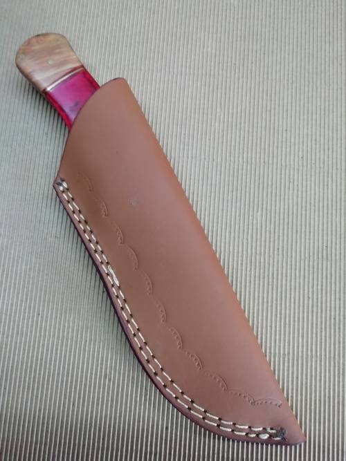 HANDMADE DAMASCUS STEEL HUNTING KNIFE !!!