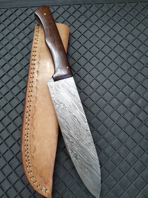 HANDMADE DAMASCUS STEEL CHEF'S KNIFE !!!