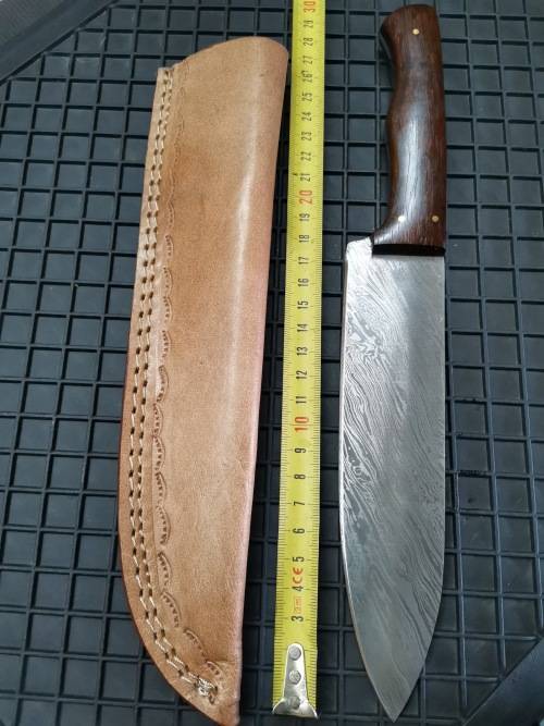 HANDMADE DAMASCUS STEEL CHEF'S KNIFE !!!