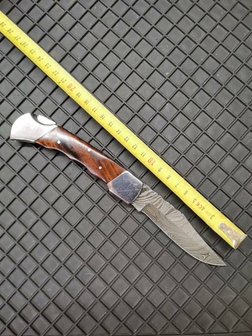 HANDMADE DAMASCUS STEEL FOLDING KNIFE !!!