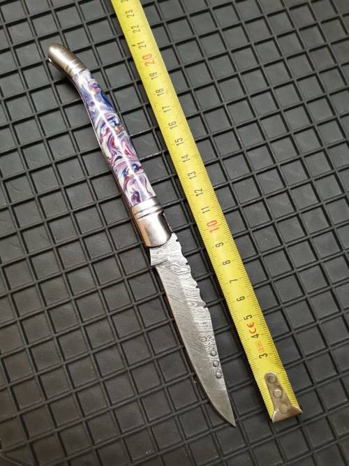 HANDMADE DAMASCUS STEEL FOLDING KNIFE