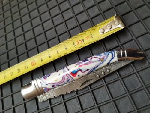 HANDMADE DAMASCUS STEEL FOLDING KNIFE
