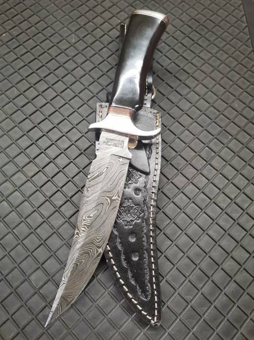 Handmade Impact Cutlery Damascus steel hunting knife
