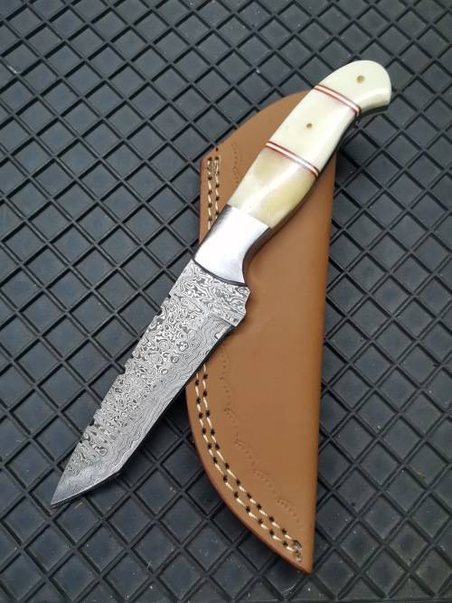 HANDMADE DAMASCUS STEEL HUNTING KNIFE