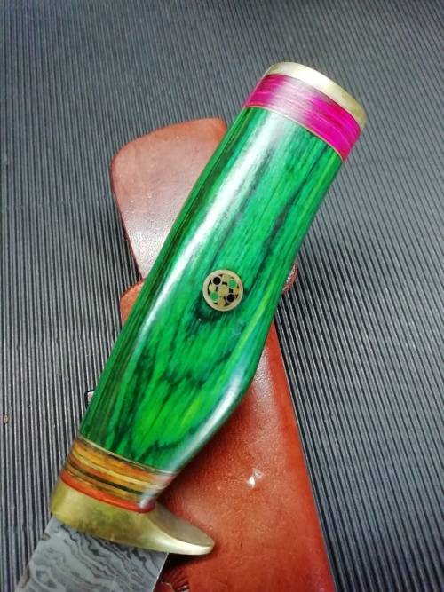 HANDMADE DAMASCUS STEEL HUNTING KNIFE !!!