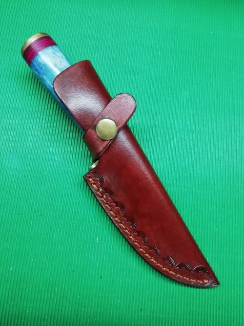 HANDMADE DAMASCUS STEEL HUNTING KNIFE !!!