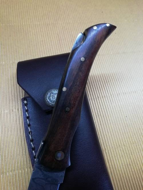 HANDMADE DAMASCUS STEEL FOLDING KNIFE !!!