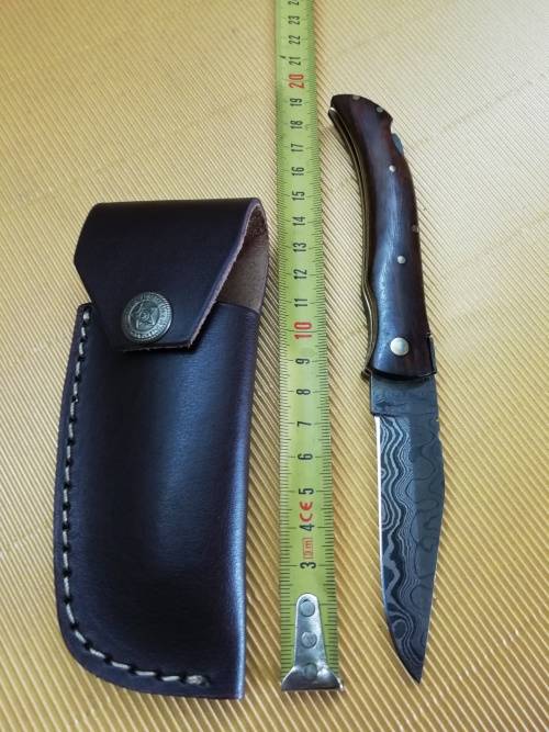HANDMADE DAMASCUS STEEL FOLDING KNIFE !!!